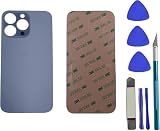 Sostituzione del coperchio del vetro posteriore 13 Pro per iPhone 13 Pro Sostituzione del vetro posteriore posteriore da 6,1 '' con kit di strumenti di riparazione,Colore:Azzurro Sierra
