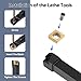 Lathe Turning Tool Set, 8mm Shank Metal Lathe 7Pcs Lathe Tools for Grooving, Threading, and Semi-Finishing - Includes 2 Box Carbide Inserts (8mm)