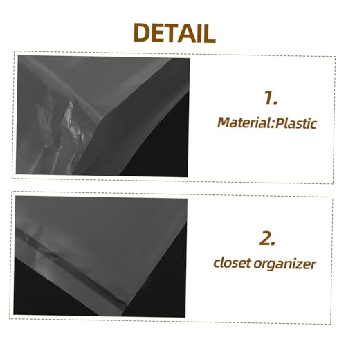 PRETYZOOM 10pcs Storage Bags Large Capacity Suit Bags for Organizing Waterproof and Reusable3