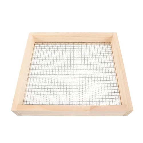 BTWYU Garden Tools,Garden Trowel Wood Garden Sand Sieve Filter For Square Compost Soil Stone Mesh Garden Soil Sieve Sand Sifter For Gravel Sand Garden Sieve