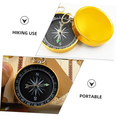 Brújula de Bolsillo Metálica Tofficu 4 piezas miniatura 3