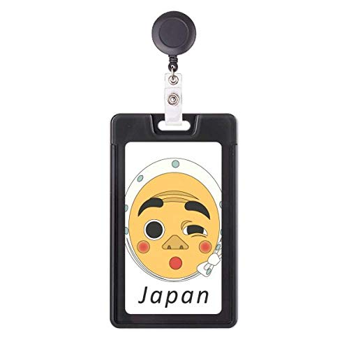 Porte-badge rétractable pour infirmière et bureau style masque japonais