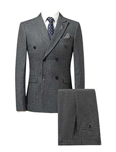 Costume à fines rayures hommes idéal pour vos rendez-vous d'affaires et smokings de mariage