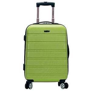 Rockland Melbourne Hardside Expandable Spinner Wheel Luggage, Lime, Carry-On 20-Inch
