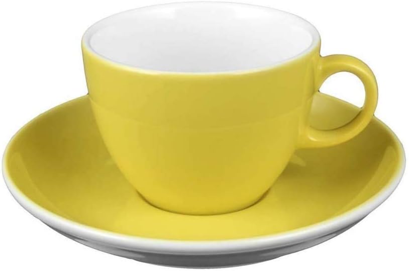 Seltmann VIP. Collection 1-Piece Yellow Cappuccino Cup and Saucer 0.22 L