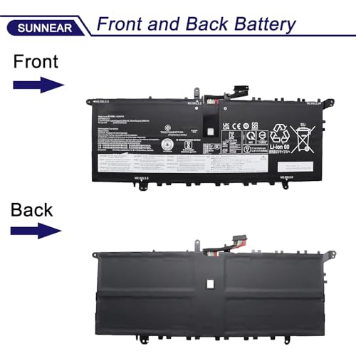 Image of L23M4PF2 L23C4PF2 Laptop Battery for Lenovo Yoga Slim 7X 14Q8X9 | 7.74V Battery for Lenovo Yoga 7 Gen 9th 2024 Slim 7X 14Q8X9; L23B4PF2 L23D4PF2 L23L4PF2 5B11N42049 SB11N42050 5B11N42051