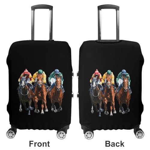 Racing Horse Funny Travel Luggage Cover Baggage Suitcase Cover Protector Skins 19-32 Inch3