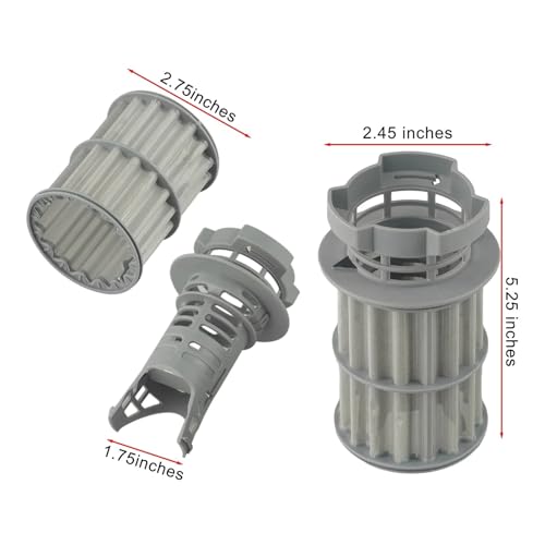 2pcs/set 645038 Dishwasher Drainage Network Filter Circle Pump Miniature, Compatible For Basket Accessories