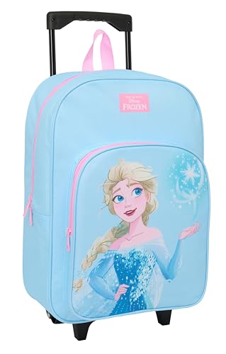 FROZEN Mochila infantil com carro compacto, ideal para crianças de diferentes idades, confortável e versátil, qualidade e resistência, 33 x 43 x 15 cm