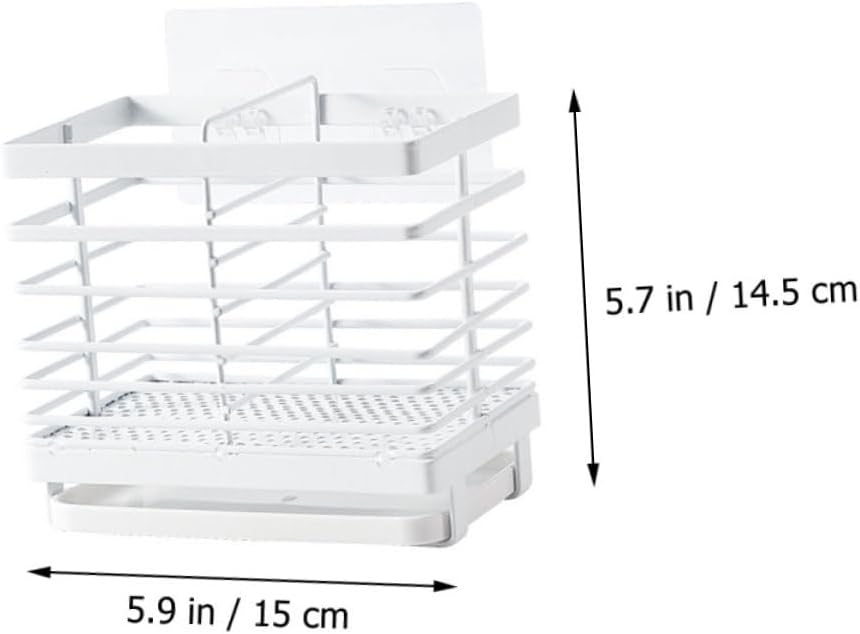 COLLBATH 1pc Multifunctional Wall-mounted Chopsticks Container Kitchen Rack for Utensil Storage Space-saving Design for Narrow Areas Easy to Install Kitchen Organizer