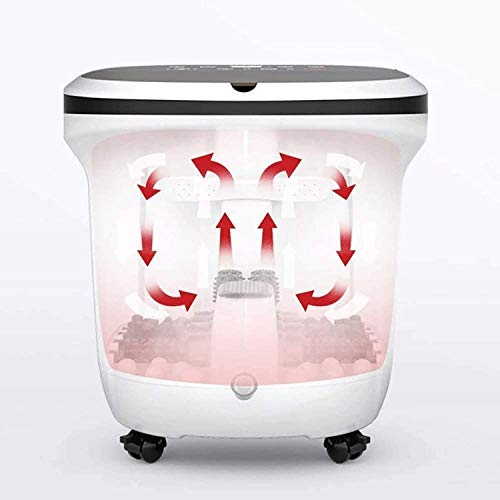 Baño de pies masajeador eléctrico con calefacción, control digital de temperatura, 4 rodillos masajeadores, para aliviar y confortar los pies, bañera eléctrica automática para pies con temperatura constante miniatura 5