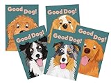 Pet Report Card Set, Dog Boarding & Pet Sitter Forms, Cute Dog Walker Report Card, Dog Lovers Card, Border Collie, Multi-Dog Pack of 25 Cards