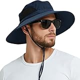 EINSKEY Wide Brim Sun Hat, UPF 50+ UV Protection Waterproof Packable Bucket Hat for Men & Women, Fishing Hiking Beach Garden