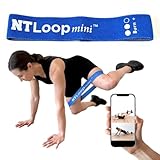 NT Loop Fabric Mini Loop Band for Exercise with Instructions - Best Resistance Band for Glutes, Leg Exercises, Muscle Building, Physical Therapy - Medium Strength