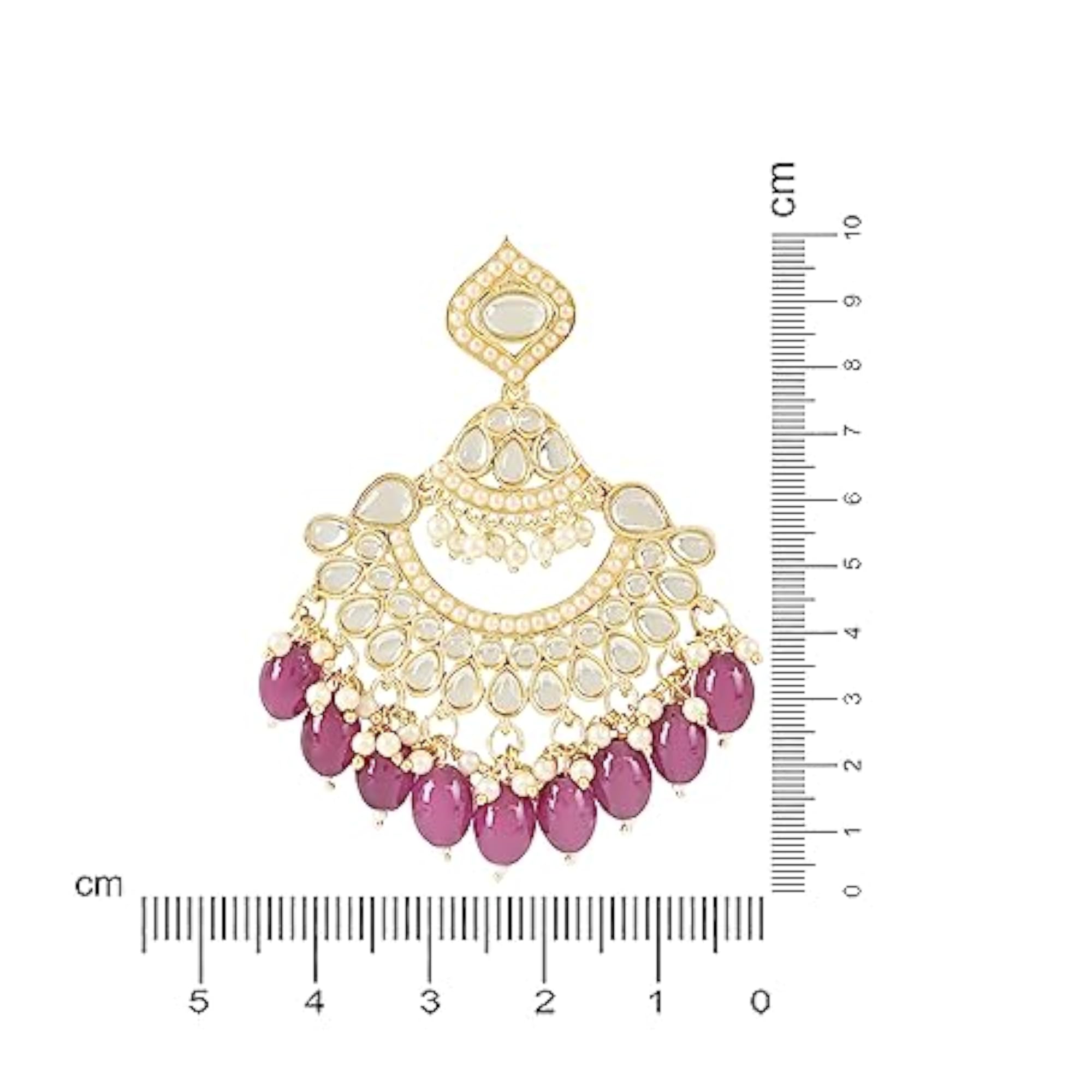 Handcrafted Kundan Earrings with Pearls (E3025Pu)