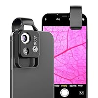 APEXEL 200X Mini-mikroskop für Smartphone,Handy mikroskop für Smartphone,Explore Micworld with Smartphone Microscope,Schwarz