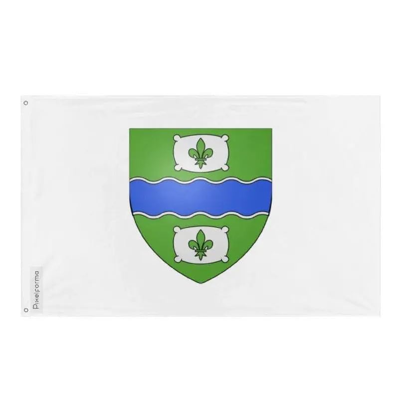 Drapeau Huntingdon résistant au vent avec bande blanche et œillets de fixation