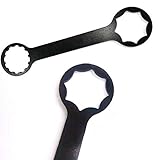 🚴【Herramienta de modificación perfecta para bicicleta de montaña】: esta llave de doble extremo está diseñada para la modificación, reemplazo, reparación y mantenimiento del eje delantero de bicicletas, especialmente bicicletas de montaña.