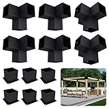 DIY Modern Pergola Metal Kit for 12x18 Pergola with No Roof (Pergola Frame Only) - Lumber Not Included