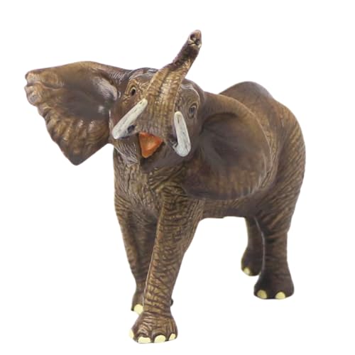 Image of FUNFOB Elephant Figurine Toy Figure Width-20cm Forest Animal Toys for Kids & Adults PVC| Animal- Ele Phant