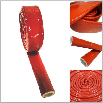 Miniatura 5 de Aislamiento blindado contra incendios termoarmadura contra incendios, funda de silicona recubierta de fibra de vidrio protección térmica para líneas
