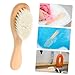 GANAZONO Natural Boar Bristle Laundry Scrub Brush Soft Brush for Delicate Fabrics Knits for Stubborn Removal Household