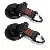 NOTLZPLS Heavy Duty Suction Cup Hooks (2-Pack) - Strong Suction Cups for Car Awning, RV & SUV Tent - Window Hooks for Camper Accessories, Car Camping Essentials & Home Use