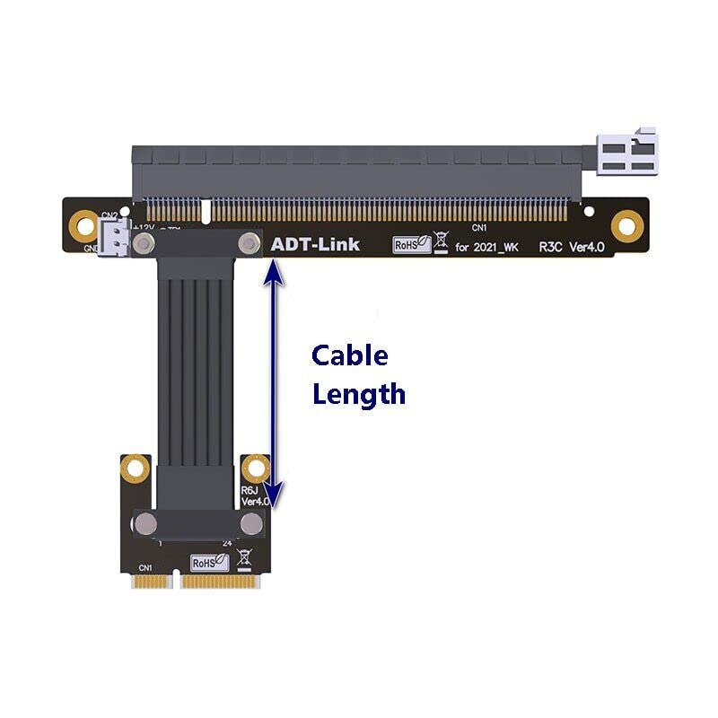 Cable extensor Mini PCIe a PCIe X16 4.0 para modding y expansión de redes inalámbricas 3