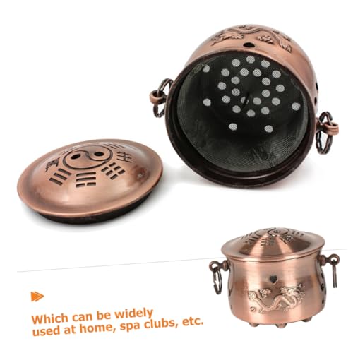 Caja metálica portátil para moxibustión, recipiente para calor, suministro de moxibustión miniatura 7