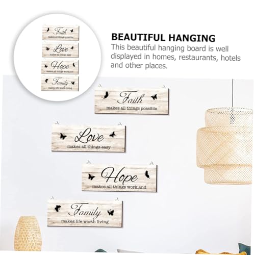 Adornos de pared de madera ORFOFE para decorar paredes vacías con estilo rústico 3