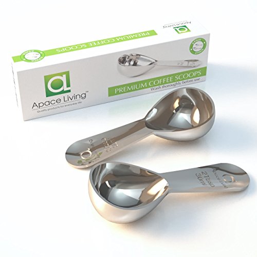 Cucchiaio Dosatore per caffè (Set da 2) by Apace – 2 Cucchiai da 30 ml – I Migliori Misurini in Acciaio Inox per caffè… - immagine 3