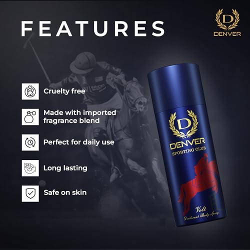 Image of Denver Volt, Phyton -165 ML Each & Honour, Caliber - 150 ML Each, Deodorant For Men, Pack of 4|Long Lasting Deodorant For Men