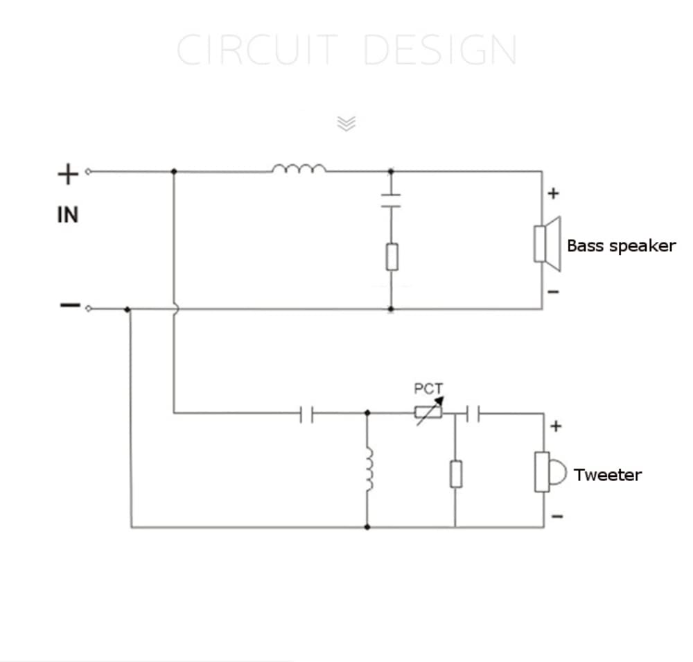 DollaTek 2Pcs Alto e Basso a due vie Crossover HIFI Modulo divisore di frequenza per altoparlanti di qualità audio per altoparlanti da palco professionali
