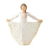 Diese Figur kommuniziert durch eine Geste, um eine Emotion darzustellen oder eine Erinnerung zu markieren. Willow Tree Skulpturen drücken Liebe, Nähe, Heilung, Mut, Hoffnung aus ... Gefühle eines gut gelebten Lebens