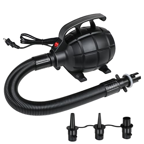 EJAEE 500W Electric Air Pump with 3 Nozzles Options– Fast
