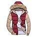 Produktbild Aoogo Herren Daunenjacke Daunenmantel Wintermantel Winterjacke Sweatshirt Langarm Steppjacke Oberbekleidung Slim Top Outwear Männer Sweatjacke mit Kapuze Mantel Pelz Halsband
