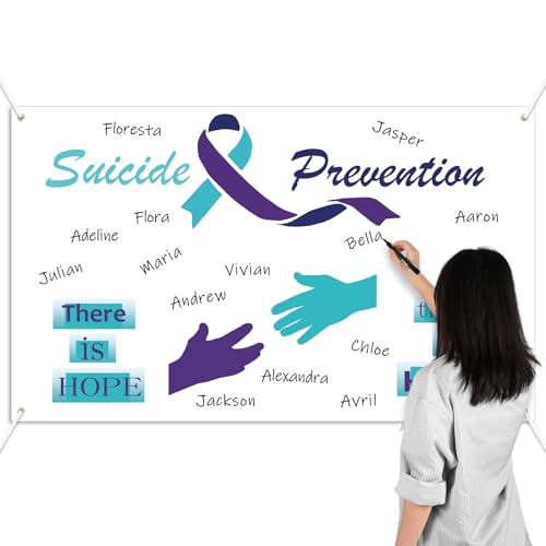 Toile de fond signable Frienda bâche prévention violette et bleu sarcelle décoration fête