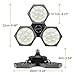 LED Garage Lights 50W 6000LM 6000K Deformable LED Garage Ceiling Lights with 3 Adjustable Panels, Super bright E26/E27 LED Light Bulbs Energy Saving Garage Light Bulb for Basement Workshop Stadium