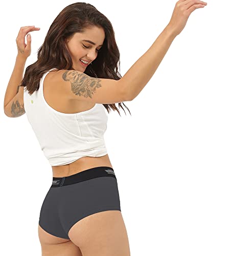 Image of Freecultr Women's Underwear Antibacterial Micromodal Airsoft | Boxer Briefs | Ultra-Soft Stretchable & Moisture-Wicking Fabric No Chafing, No Itching Sweat Resistant (Pack of 2)