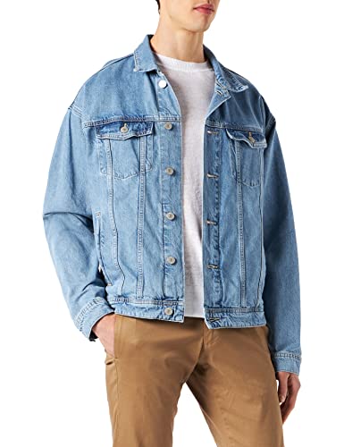 JACK & JONES Herren Jjijean Jjacket Ds Cj 920 Ln Jacke, Blue Denim, L EU