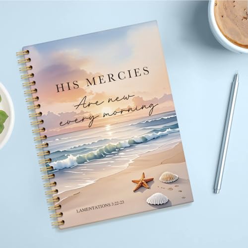 Cahier à spirales chrétien pour journal de prière matinal et notes - 4