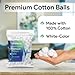 Premium Cotton Balls for Face - 150 Absorbent and Soft White Colored Cotton Balls - Made with 100% Cotton - Use for Crafts, Makeup, Wounds, and Nails