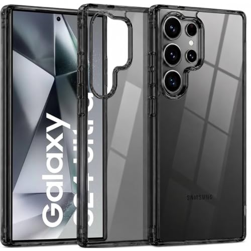 Image of Elzzi Anti Scratch Semi Translucent Cover for Samsung S24 Ultra Case, Premium PC + TPU Magnetic Phone Cases Drop Proof, Compatible with Magsafe Slim Never Yellowing Shockproof