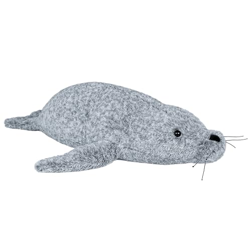 milkcheesepals 4lbs Weighted Seal Stuffed Animals, 24 Inch Seal Plush, for Birthday Kids Seal Gift Party Decors Birthday Christmas (Seal)