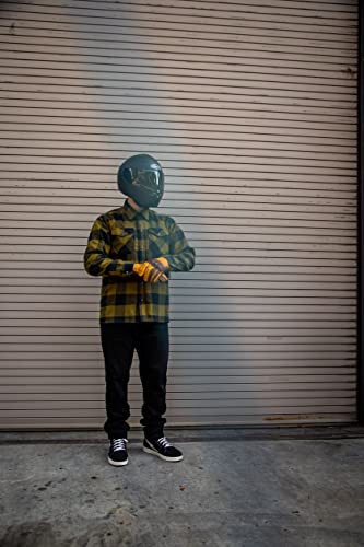 Cortech Bender Flannel Shirt With Kevlar Reinforcements And Ce Armor For Motorcycle Riding #TOP3