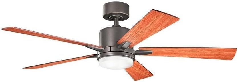 Kichler Lucian 52" Indoor Ceiling Fan with LED Light, Bronze