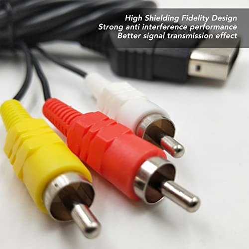 Konsola do Gier Kabel AV HD, do Konsoli Xbox, Kabel Audio Wideo RCA, łączy Konsolę z Telewizorem, Zapobiega Zakłóceniom, Plug And Play, Transmisja Sygnału, 5,9 Stopy