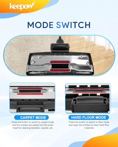 KEEPOW Vacuum Cleaner Replacement Head Brush 35 mm for Miele S1 S2 S4 S5 S6 S8, Complete C1 C2 C3 Compact C1 C2 C3 Classic C1, Floor Nozzle Tool Brush for Miele Vacuum Cleaners - Image 4