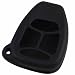 KEYGUARDZ Black Rubber Keyless Entry Remote Key Fob Skin Cover Protector
