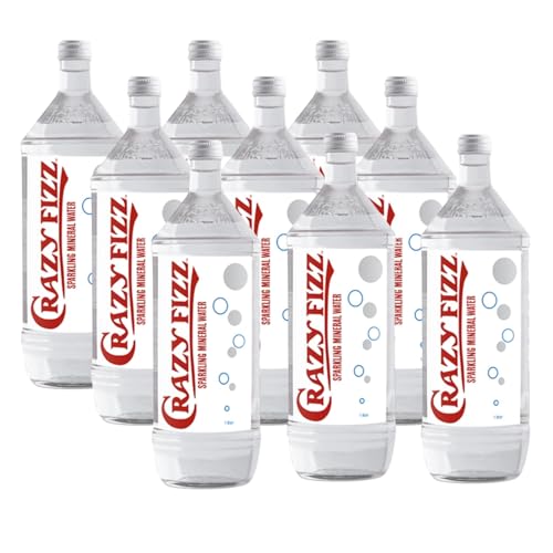 Crazy Water Famous Mineral Water Natural Minerals From Various Depths (Pack of 9, Fizz)